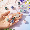 12Pcs 4 Styles Handmade Resin Indonesia Round Beads IPDL-TA0001-06-6