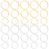 30Pcs 6 Style Brass Bead Frames KK-FH0005-61-1