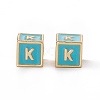 Rack Plating Brass Enamel Beads KK-B060-04G-06K-2
