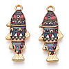 Alloy Enamel Pendants FIND-C037-16G-1-3