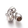 Tarnish Resistant 201 Stainless Steel Cord Ends STAS-L226-017B-P-1