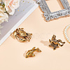 3Pcs 3 Styles Antique Bronze Brass Display Decoraions DJEW-NB0001-44-4