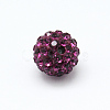 Polymer Clay Rhinestone Beads RB-H258-HD10mm-502-1