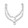Alloy Rhinestone Hair Chain OHAR-M044-02B-S-1