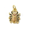 Real 18K Gold Plated Brass Pave Colorful Cubic Zirconia Pendants KK-M283-06B-02-1