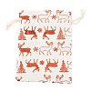 Christmas Theme Cotton Fabric Cloth Bag ABAG-H104-B17-3