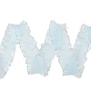 20 Yards Polyester Pleated Elastic Lace Trim SRIB-M015-01E-2