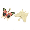 Alloy with Black Enamel Pendants AL-CBA2919-02G-02-2