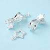 925 Sterling Silver Fold Over Clasps LS-STER-D005-10S-4