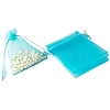 100Pcs Rectangle Organza DIY Craft Drawstring Bags PW-WG69155-19-1