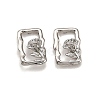 Brass Stud Earrings EJEW-G432-01P-4