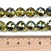 Transparent Electroplate Glass Beads Strands EGLA-N002-34C-B16-3