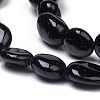 Natural Black Tourmaline Beads Strands X-G-L493-51-2