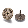 Brass Butterfly Clutches Pin Backs KK-Z003-01AB-2