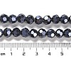 Electroplate Opaque Glass Beads Strands EGLA-A035-P8mm-A18-4