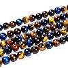 Natural Tiger Eye Beads Strands G-F173-14-8mm-4