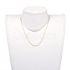 304 Stainless Steel Singapore Chain Necklaces NJEW-JN02662-02-4