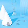 80Pcs 4 Style 201 Stainless Steel Pendants STAS-DC0006-40-3