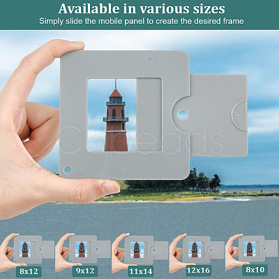 Square Plastic Fibonacci Composition View F
inder AJEW-WH0651-03-1