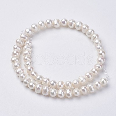 Natural Cultured Freshwater Pearl Beads Strands PEAR-D187-08-1