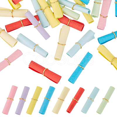 400Pcs 8 Colors Mini Wishing Bottle Paper AJEW-OC0005-10-1