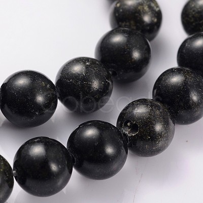 Natural Serpentine/Green Lace Stone Beads Strands X-GSR8mmC146-1