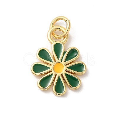 Rack Plating Brass Enamel Pendants KK-Z056-47G-02-1