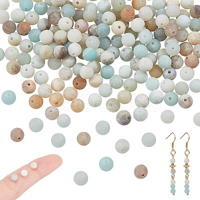 2 Strands Natural Flower Amazonite Beads Strands G-NB0006-06-1