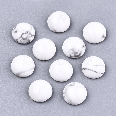 Natural Howlite Cabochons G-N326-59I-1