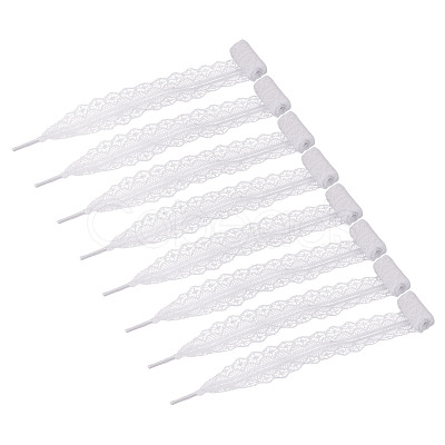 10 Pairs Polyester Lace Shoelaces AJEW-TA0003-14D-1