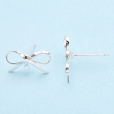 Brass Stud Earring Findings X-KK-S350-013S-1