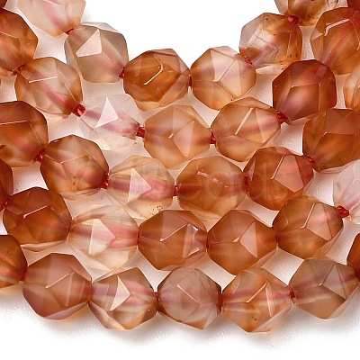Natural Red Agate Beads Strands G-Z119-A02-01-1
