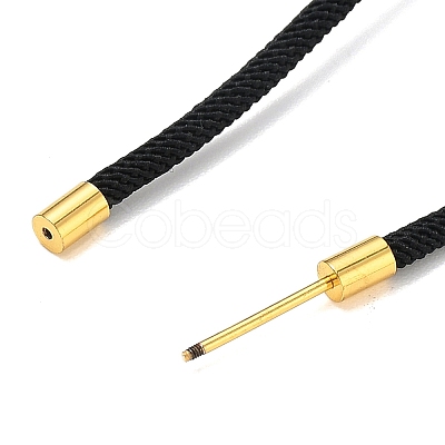 Adjustable Nylon Cord Necklace Making KK-CBACFA2-02G-29-1