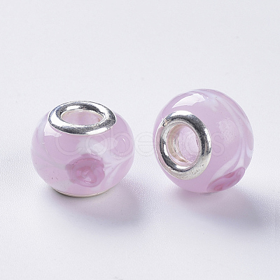 Handmade Lampwork European Beads LAMP-S193-009I-1