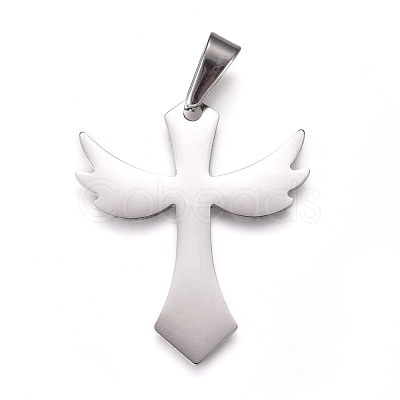 Tarnish Resistant 304 Stainless Steel Pendants X-STAS-I135-02P-1