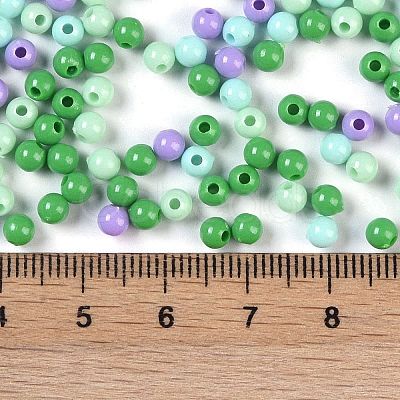 Opaque Acrylic Beads X1-OACR-H118-07B-06-1