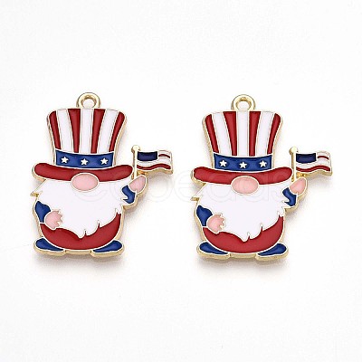 Alloy Enamel Pendants ENAM-T022-01F-1