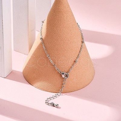Brass Cable Chain Bracelets for Women BJEW-G735-20P-1