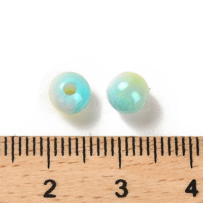 Opaque Acrylic Beads OACR-Z016-01B-10-1