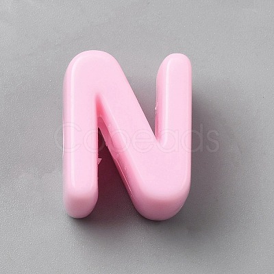 Acrylic European Beads OACR-WH0050-09N-1