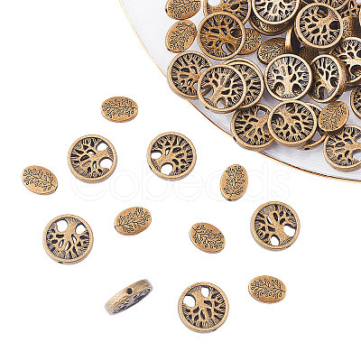 Tibetan Style Alloy Beads TIBEB-PH0004-82-1