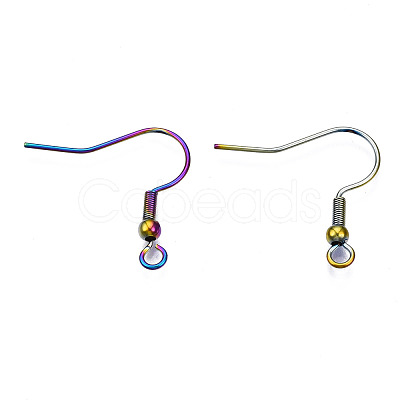 Ion Plating(IP) 304 Stainless Steel French Earring Hooks STAS-S119-015-1