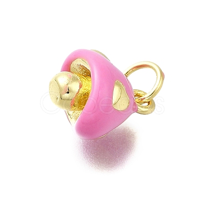 Brass Enamel Charms KK-K400-29G-02-1