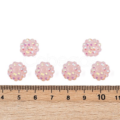 AB-Color Resin Rhinestone Beads RESI-S315-10x12-19-1