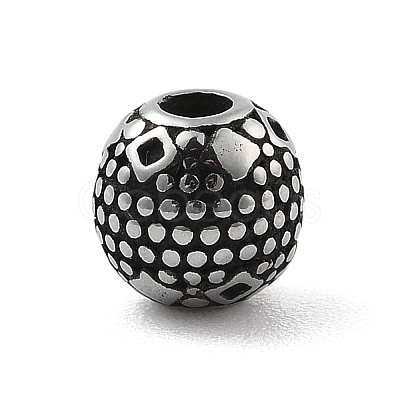 316 Surgical Stainless Steel Beads STAS-S173-19AS-1