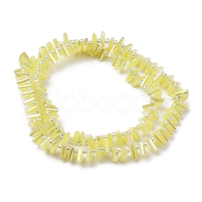 Electroplate Glass Beads Strands EGLA-S176-05A-B13-1