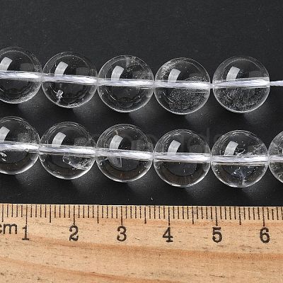 Natural Quartz Crystal Beads Strands G-D840-61-12mm-AA-1