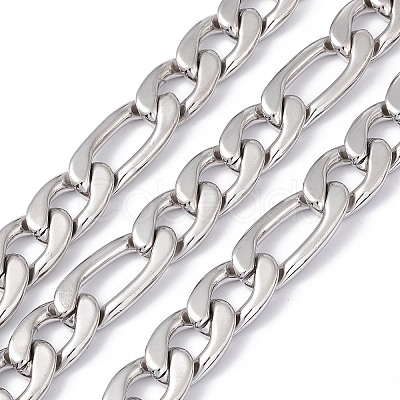 Tarnish Resistant 304 Stainless Steel Figaro Chains CHS-G022-01P-1