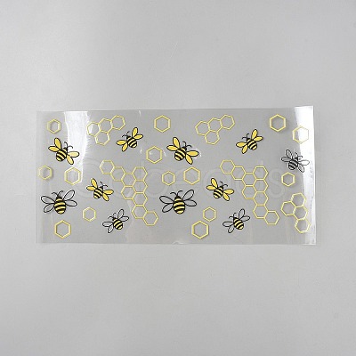 UV Plastic Cup Wrap Transfer Stickers for Glass DIY-WH20001-A14-1