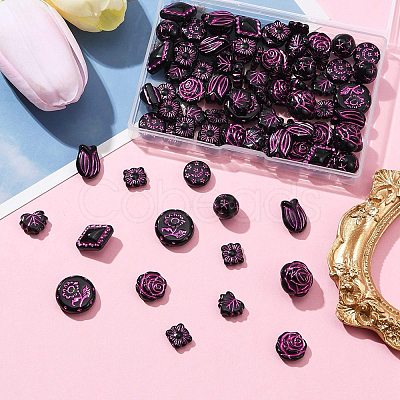 9 Style Opaque Acrylic Beads OACR-FS0001-51-1